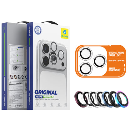 Folie de protectie Camera Spate Blueo Metal Frame pentru Apple iPhone 18 Pro / 18 Pro Max, Sticla Securizata, Multicolor