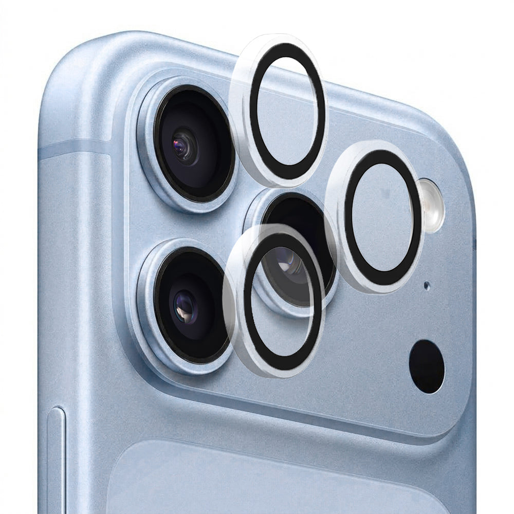 Folie de protectie Camera Spate Blueo Metal Frame pentru Apple iPhone 18 Pro / 18 Pro Max, Sticla Securizata, Transparenta