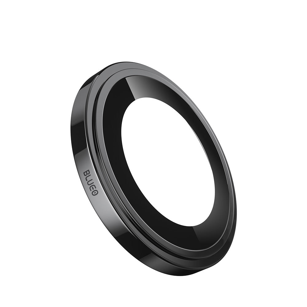 Folie de protectie Camera Spate Blueo Sapphire Crystal pentru Apple iPhone 14 Pro Max / 14 Pro, Sticla Securizata, Neagra