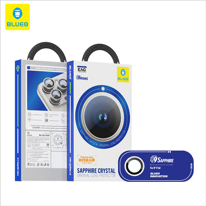 Folie de protectie Camera Spate Blueo Sapphire Crystal pentru Apple iPhone 17 Air, Sticla Securizata, Aurie