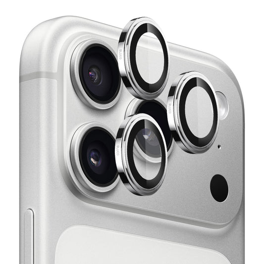 Folie de protectie Camera Spate Blueo Sapphire Crystal pentru Apple iPhone 17 Pro Max / 17 Pro, Sticla Securizata, Argintie