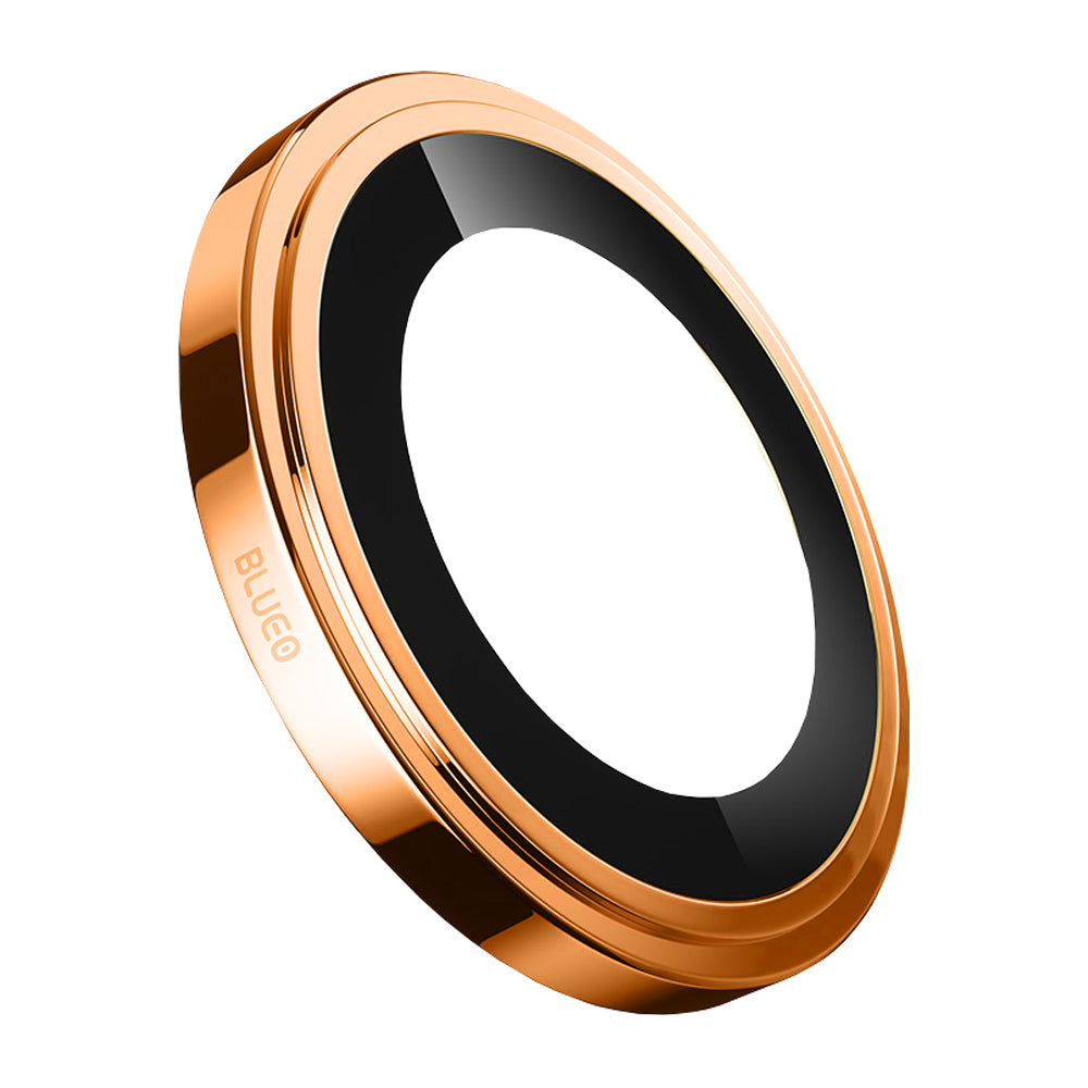 Folie de protectie Camera Spate Blueo Sapphire Crystal pentru Apple iPhone 17 Pro Max / 17 Pro, Sticla Securizata, Portocalie