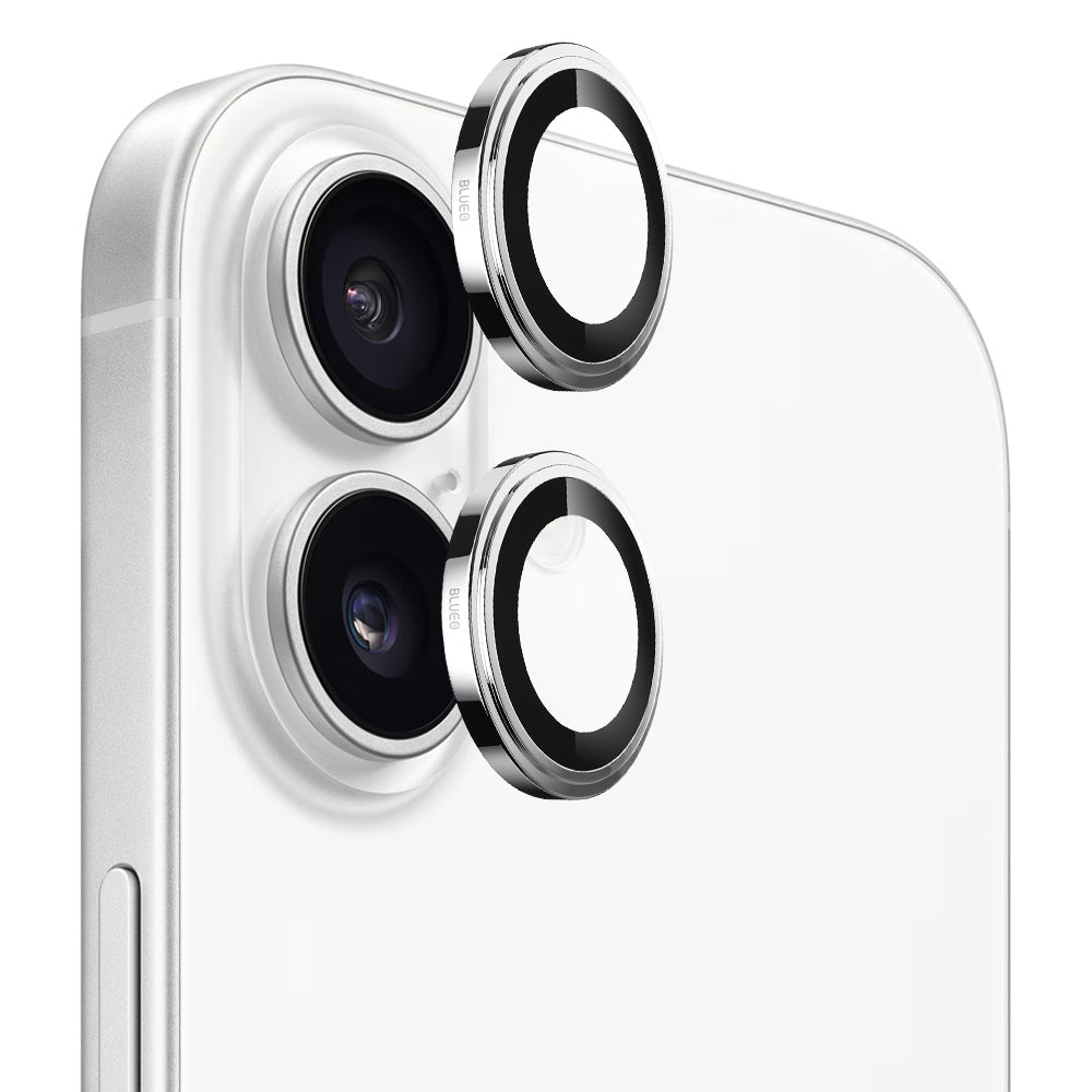 Folie de protectie Camera Spate Blueo Sapphire Crystal pentru Apple iPhone 17, Sticla Securizata, Argintie