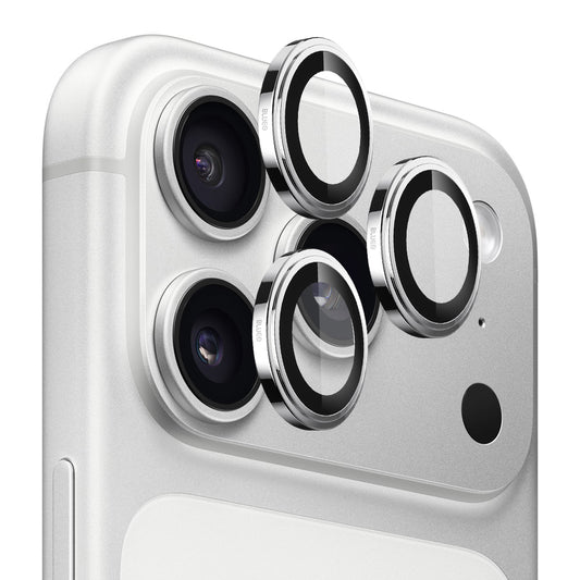 Folie de protectie Camera Spate Blueo Sapphire Crystal pentru Apple iPhone 18 Pro / 18 Pro Max, Sticla Securizata, Argintie
