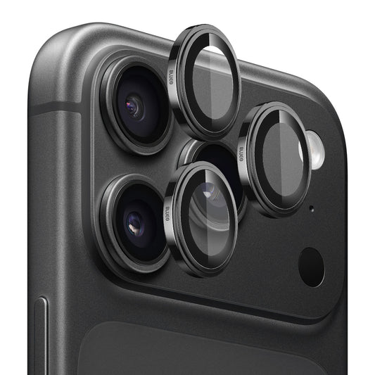 Folie de protectie Camera Spate Blueo Sapphire Crystal pentru Apple iPhone 18 Pro / 18 Pro Max, Sticla Securizata, Neagra