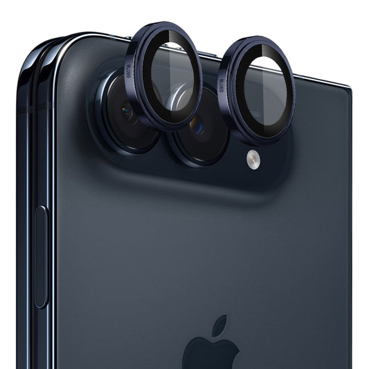 Folie de protectie Camera Spate Blueo Sapphire Crystal pentru Apple iPhone Duo, Sticla Securizata, Albastra