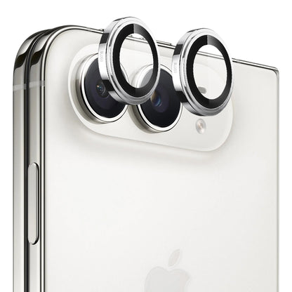 Folie de protectie Camera Spate Blueo Sapphire Crystal pentru Apple iPhone Duo, Sticla Securizata, Argintie