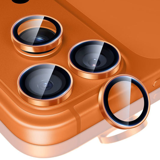 Folie de protectie Camera Spate  ESR Armorite pentru Apple iPhone 14 Pro, Sticla Securizata, Portocalie