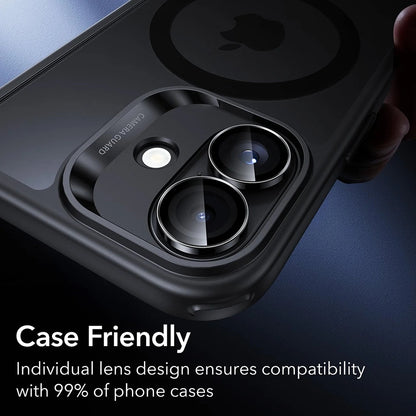 Folie de protectie Camera Spate ESR Armorite pentru Apple iPhone 17 / 16 Plus / 16, Sticla Securizata, Set 2 bucati, Neagra