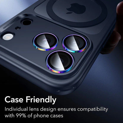 Folie de protectie Camera Spate ESR Armorite pentru Apple iPhone 17 Pro Max / 17 Pro / 16 Pro Max / 16 Pro, Sticla Securizata, Multicolor