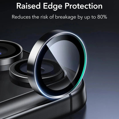 Folie de protectie Camera Spate ESR Armorite pentru Apple iPhone 17 Pro Max, Sticla Securizata, Set 2 bucati, Neagra