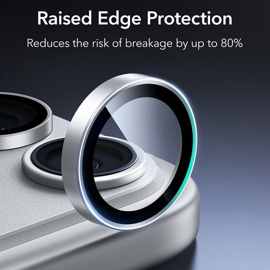 Folie de protectie Camera Spate ESR Armorite pentru Apple iPhone 18 Pro / 18 Pro Max, Sticla Securizata, Argintie