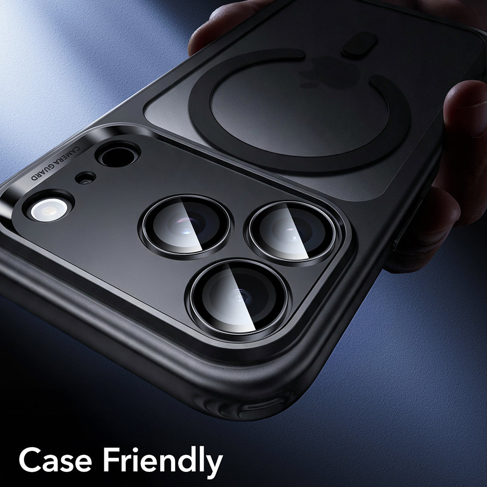 Folie de protectie Camera Spate ESR Armorite pentru Apple iPhone 18 Pro / 18 Pro max, Sticla Securizata, Set 2 bucati, Neagra