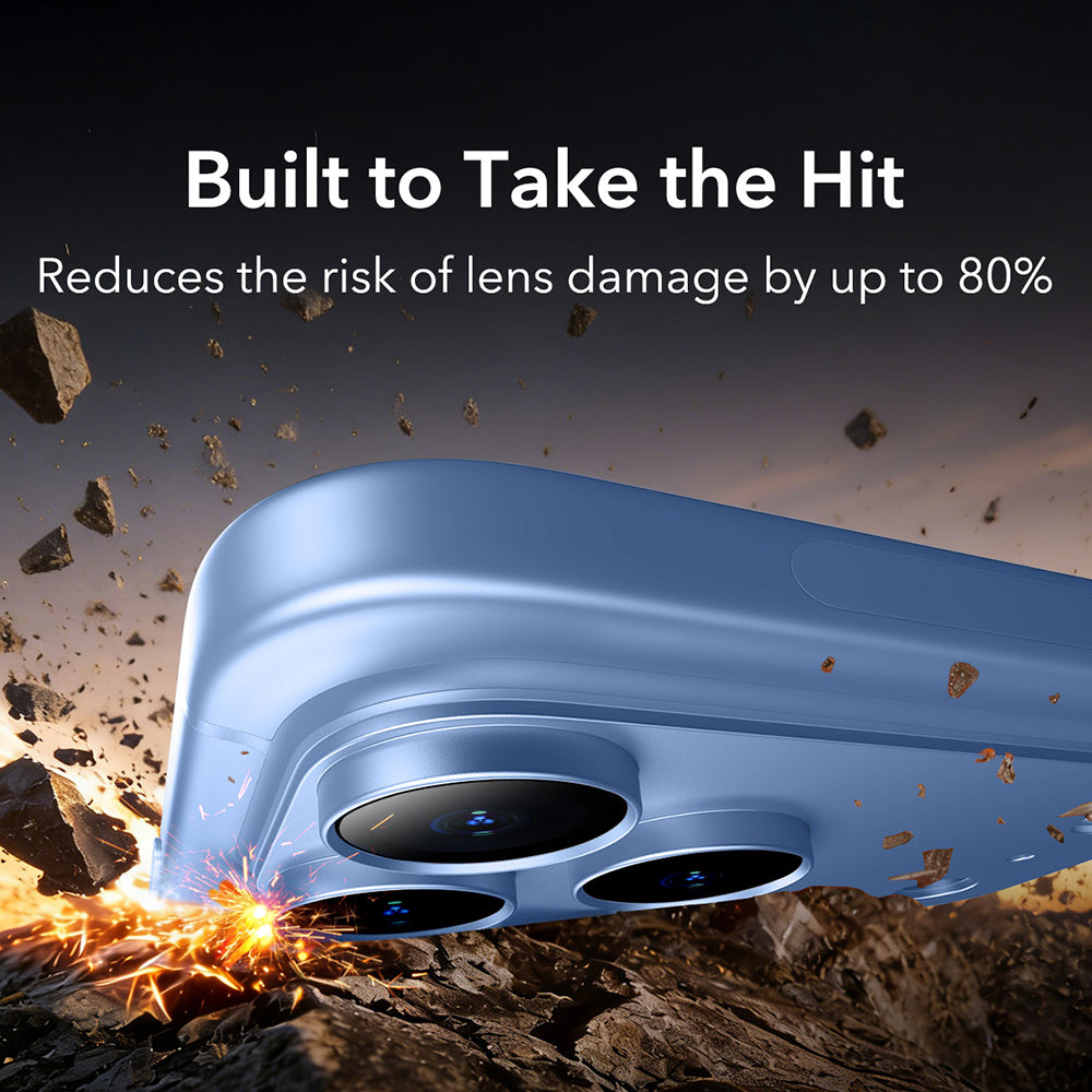 Folie de protectie Camera Spate ESR Armorite Pro pentru Apple iPhone 18 Pro Max, Sticla Securizata, Albastra