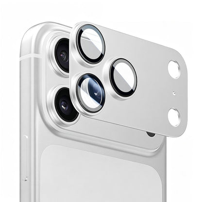 Folie de protectie Camera Spate Lito Crown Halo AR + AF pentru Apple iPhone 18 Pro Max, Sticla Securizata, Argintie