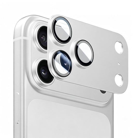 Folie de protectie Camera Spate Lito Crown Halo AR + AF pentru Apple iPhone 18 Pro Max, Sticla Securizata, Argintie