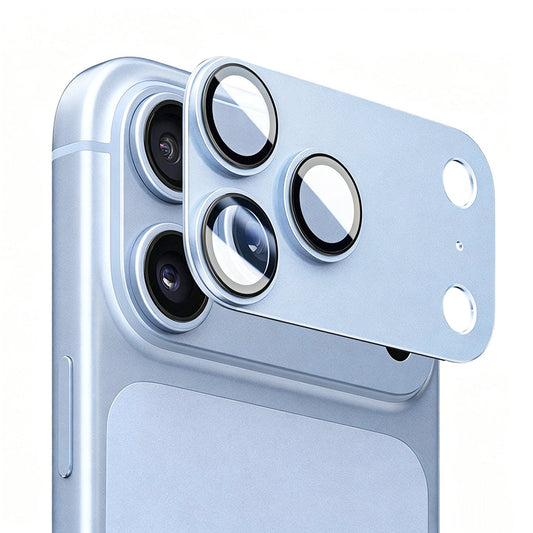 Folie de protectie Camera Spate Lito Crown Halo AR + AF pentru Apple iPhone 18 Pro Max, Sticla Securizata, Bleu