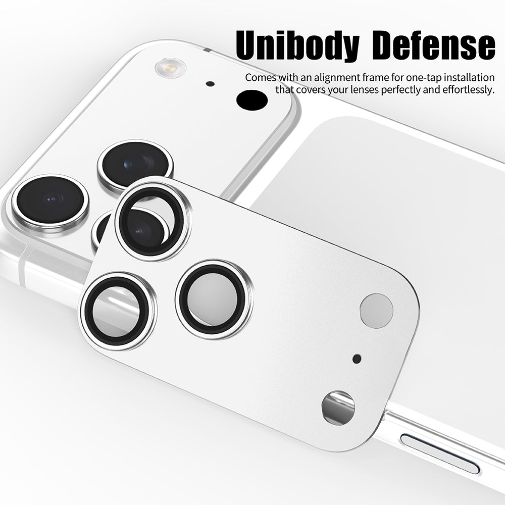 Folie de protectie Camera Spate Lito Crown Halo AR + AF pentru Apple iPhone 18 Pro, Sticla Securizata, Neagra