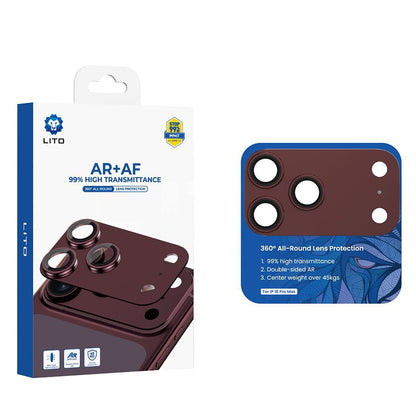 Folie de protectie Camera Spate Lito Crown Halo AR + AF pentru Apple iPhone 18 Pro, Sticla Securizata, Visinie