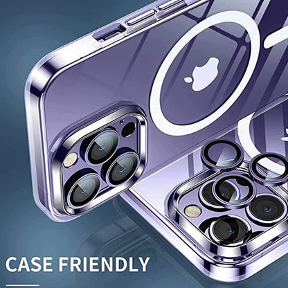 Folie de protectie Camera Spate Lito S+ pentru Apple iPhone 14 Pro, Sticla Securizata, Mov