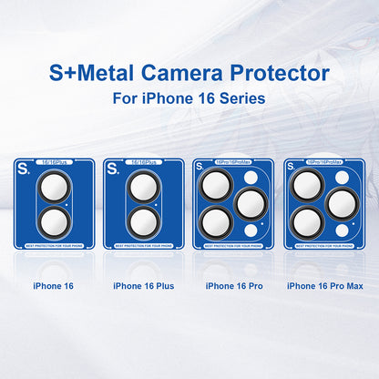 Folie de protectie Camera Spate Lito S+ pentru Apple iPhone 16 Pro Max / 16 Pro, Sticla Securizata, Argintie
