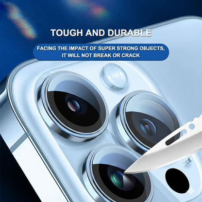 Folie de protectie Camera Spate Lito S+ pentru Apple iPhone 18 Pro / 18 Pro Max, Sticla Securizata, Bleu
