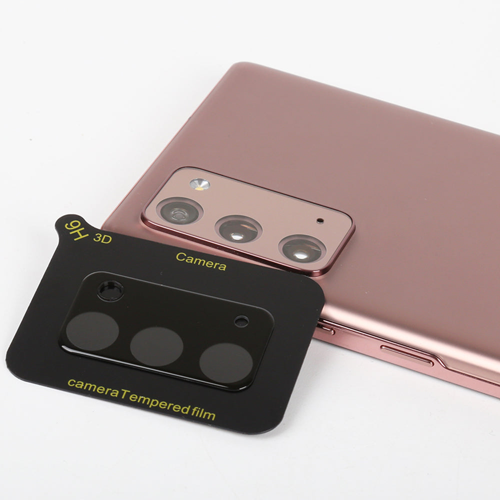 Folie de protectie Camera Spate Lito S+ pentru Samsung Galaxy Note 20 5G N981 / Note 20 N980, Sticla Securizata, Neagra