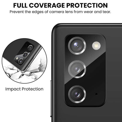 Folie de protectie Camera Spate Lito S+ pentru Samsung Galaxy Note 20 5G N981 / Note 20 N980, Sticla Securizata, Neagra