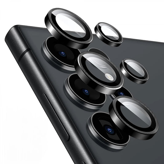 Folie de protectie Camera Spate Lito S+ pentru Samsung Galaxy S26 Ultra, Sticla Securizata, Neagra