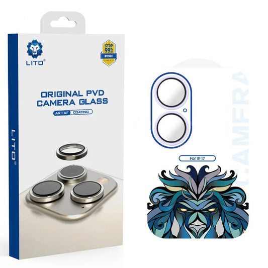 Folie de protectie Camera Spate Lito Titanium AR pentru Apple iPhone 17, Sticla Securizata, Mov
