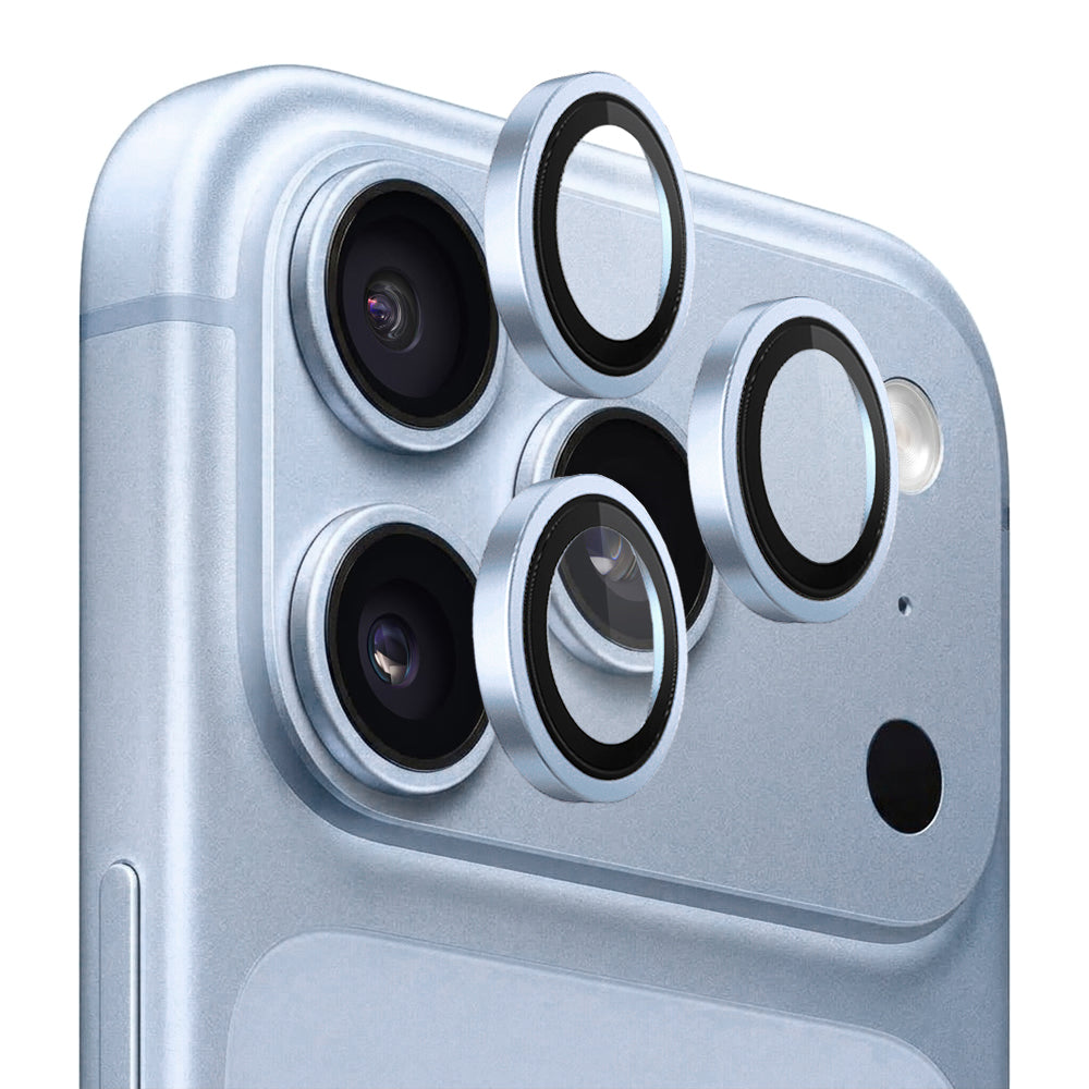Folie de protectie Camera Spate Lito Titanium AR pentru Apple iPhone 18 Pro / 18 Pro Max, Sticla Securizata, Bleu