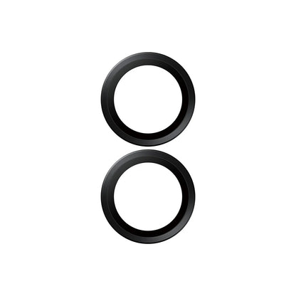 Folie de protectie Camera Spate PanzerGlass Hoops pentru Apple iPhone 17 / 16 Plus / 16, Sticla Securizata, Neagra