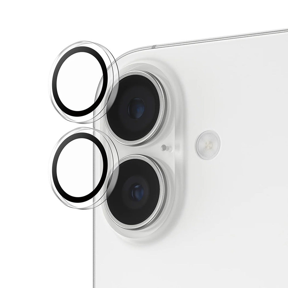 Folie de protectie Camera Spate PanzerGlass Hoops pentru Apple iPhone 17 / 16 Plus / 16, Sticla Securizata, Transparenta