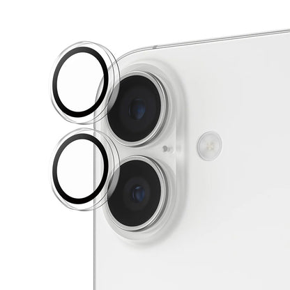 Folie de protectie Camera Spate PanzerGlass Hoops pentru Apple iPhone 17 / 16 Plus / 16, Sticla Securizata, Transparenta