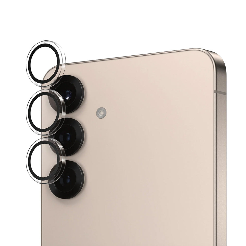 Folie de protectie Camera Spate PanzerGlass Hoops pentru Samsung Galaxy S25+ S936, Sticla Securizata, Transparenta