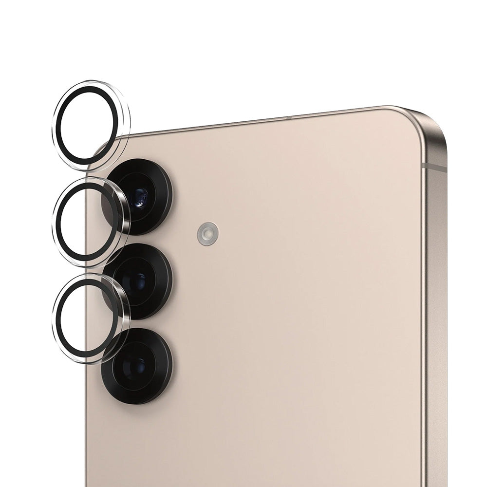 Folie de protectie Camera Spate PanzerGlass Hoops pentru Samsung Galaxy S25 S931, Sticla Securizata, Transparenta