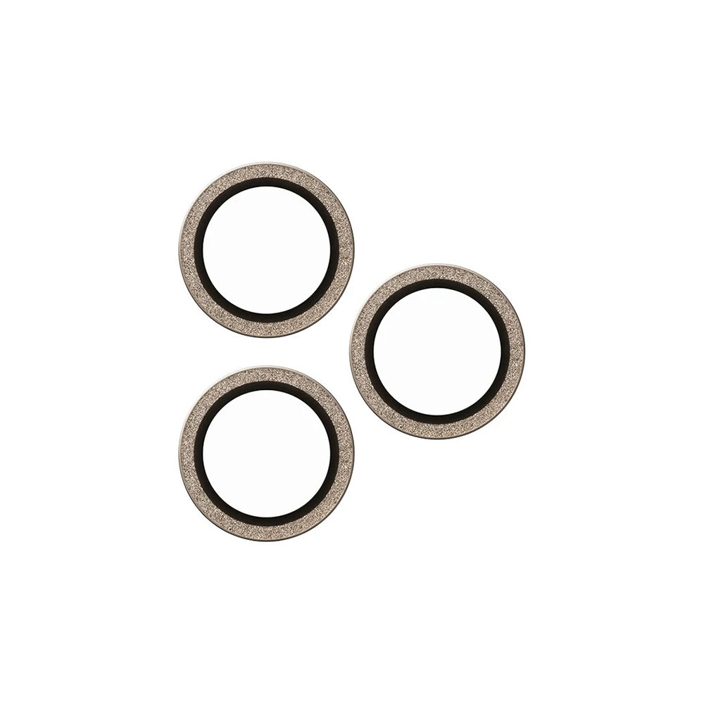 Folie de protectie Camera Spate PanzerGlass Safe. Glitter pentru Apple iPhone 16 Pro Max / 16 Pro, Sticla Securizata, Aurie