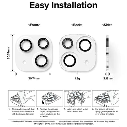 Folie de protectie Camera Spate Ringke pentru Apple iPhone 15 Plus / 15, Sticla Securizata, Set 2 bucati, Transparenta
