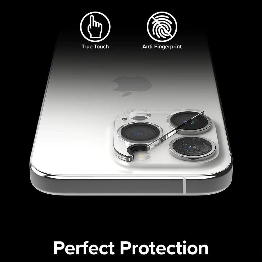 Folie de protectie Camera Spate Ringke pentru Apple iPhone 15 Pro Max, Sticla Securizata, Set 2 bucati, Transparenta