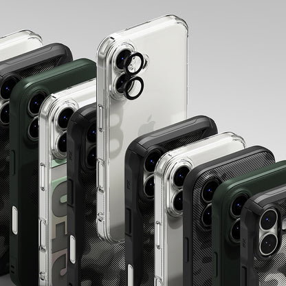 Folie de protectie Camera Spate Ringke pentru Apple iPhone 17, Sticla Securizata, Neagra