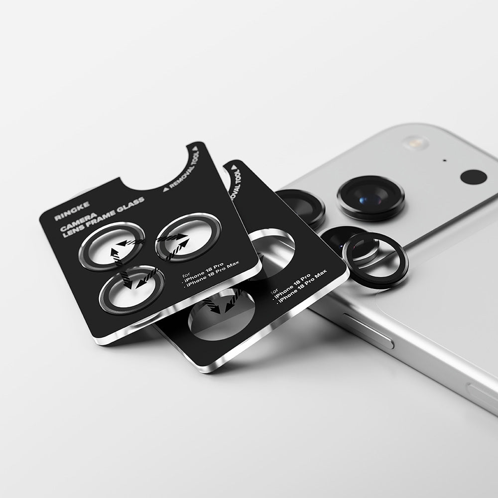 Folie de protectie Camera Spate Ringke pentru Apple iPhone 18 Pro / 18 Pro Max, Sticla Securizata, Set 2 bucati, Transparenta