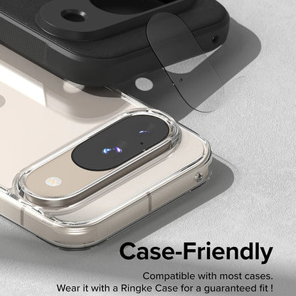 Folie de protectie Camera Spate Ringke pentru Google Pixel 9, Sticla Securizata, Set 3 bucati, Transparenta