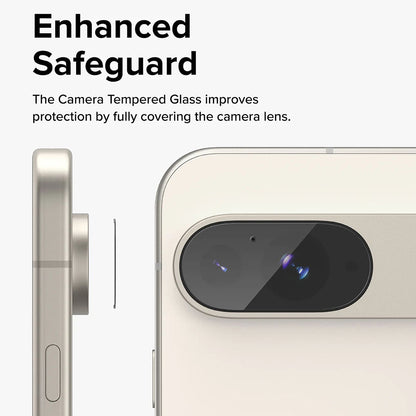 Folie de protectie Camera Spate Ringke pentru Google Pixel 9, Sticla Securizata, Set 3 bucati, Transparenta