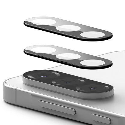 Folie de protectie Camera Spate Ringke pentru Samsung Galaxy A56 A566, Sticla Securizata, Set 2 bucati, Neagra