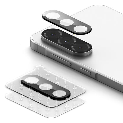 Folie de protectie Camera Spate Ringke pentru Samsung Galaxy A56 A566, Sticla Securizata, Set 2 bucati, Neagra