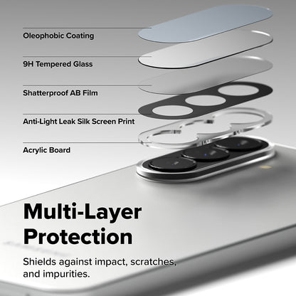 Folie de protectie Camera Spate Ringke pentru Samsung Galaxy A57 5G / A37 5G, Sticla Securizata, Set 2 bucati, Transparenta