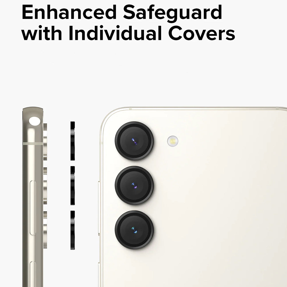 Folie de protectie Camera Spate Ringke pentru Samsung Galaxy S23+ S916 / S23 S911, Sticla Securizata, Neagra