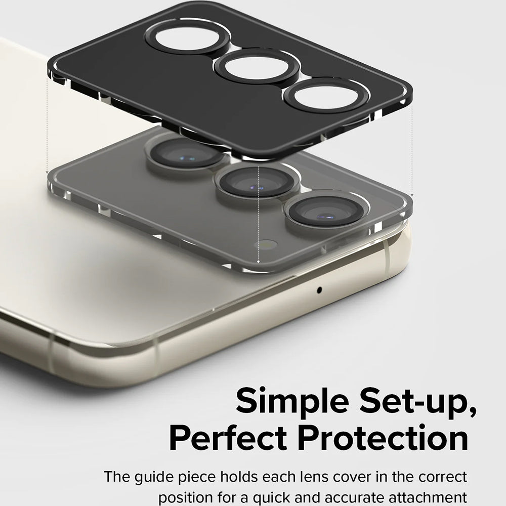 Folie de protectie Camera Spate Ringke pentru Samsung Galaxy S23+ S916 / S23 S911, Sticla Securizata, Neagra