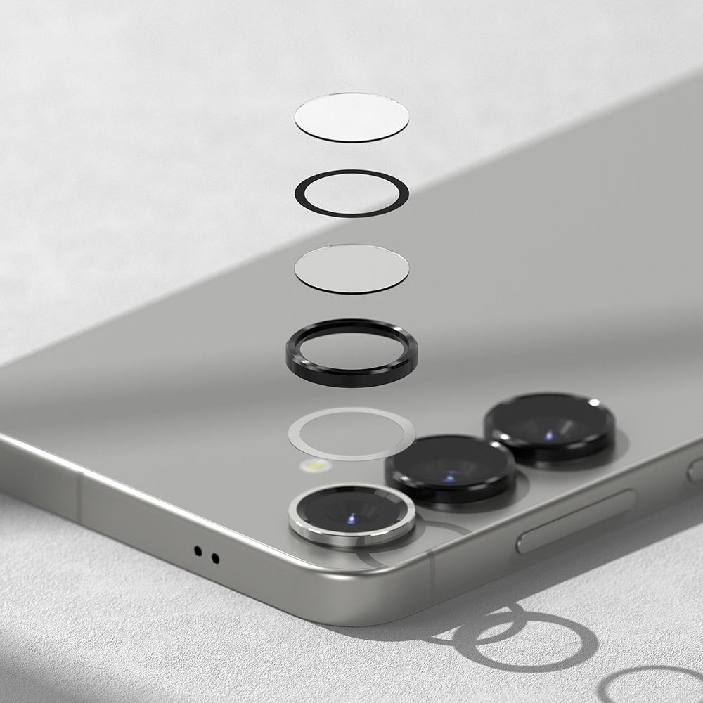 Folie de protectie Camera Spate Ringke pentru Samsung Galaxy S25 S931, Sticla Securizata, Neagra