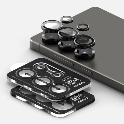 Folie de protectie Camera Spate Ringke pentru Samsung Galaxy S25 Ultra S938, Sticla Securizata, Neagra